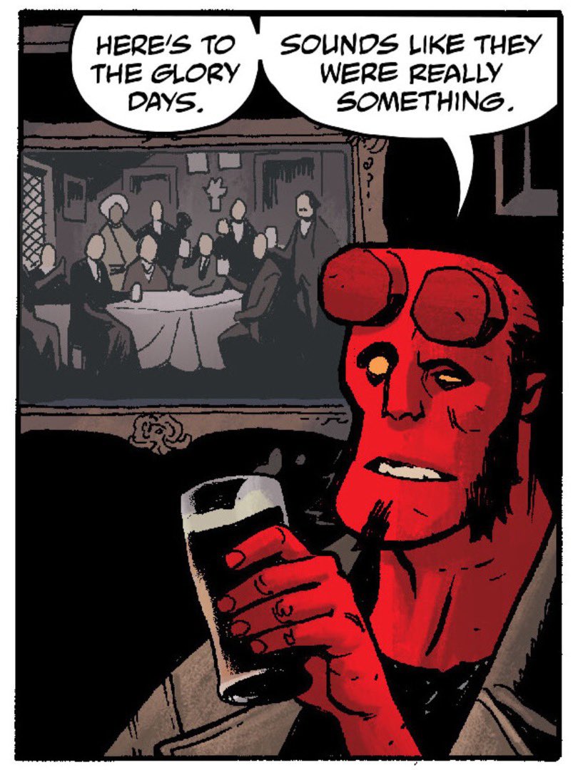 hellboybookclub's tweet photo. 🍻 We discuss “Hellboy: The Silver Lantern Club” on this week’s podcast! LINK IN BIO! #hellboybookclub #podcast #hellboy #mikemignola #chrisroberson #benstenbeck #christophermitten #clemrobins #michellemadsen https://t.co/Olc0U71nWn