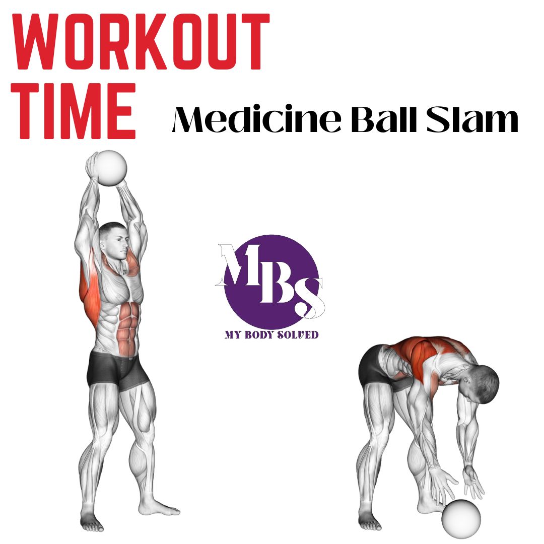 LoveWellness143's tweet photo. Medicine Ball Slam: Stand with your feet shoulder-width apart, holding the medicine ball above your head. Forcefully slam the ball down to the ground in front of you while squatting down. Catch the ball on the rebound and repeat for several repetitions.

https://t.co/SuHA0VbxAq https://t.co/s9jXhnTvct