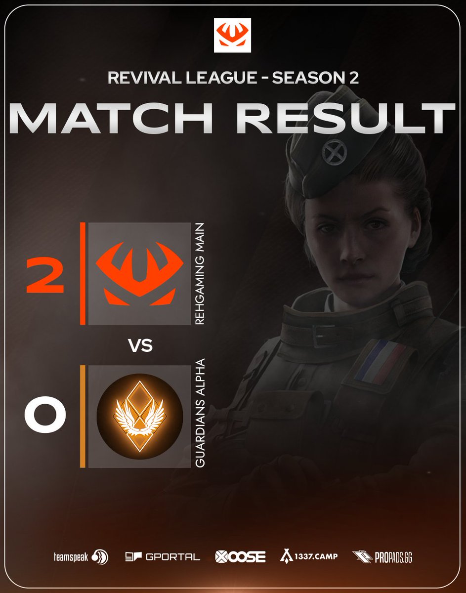 Unser R6 Main Team setzt sich mit einem 2 zu 0 Sieg gegen  Guardians Alpha durch! 🔥🥳

🦌 Lineup
<a href="/BuniiR6/">Bunii</a>
<a href="/HebyR6/">🇩🇰</a>
<a href="/R6Tortilla/">Tortilla.REH</a>
<a href="/GaaaaaapZ/">GapZ</a>
<a href="/JShmari/">jeff 🇮🇶 🇸🇪</a>

GG Jungs! 💪

#GoWildREH 🦌
