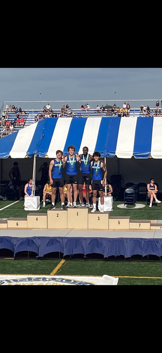 The Woodbury boys 4x200 are All-State with a 5th place finish at the state track and field meet.
Frommelt-Anderson-Egi-Hruby
