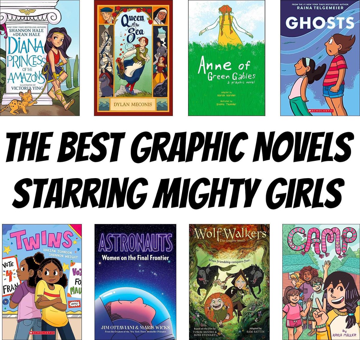 For kids who love graphic novels, there's never been a larger selection of new titles to choose from! To help you discover the best girl-empowering titles, we've showcased our favorite graphic novels starring smart, confident, and courageous Mighty Girls. amightygirl.com/blog?p=13390