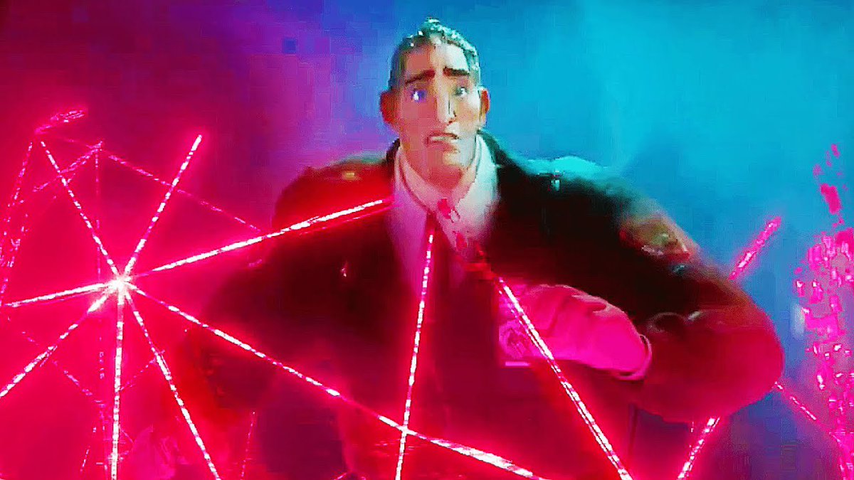 Anyone notice that Gwen’s father changed between movies? #SpiderVerse