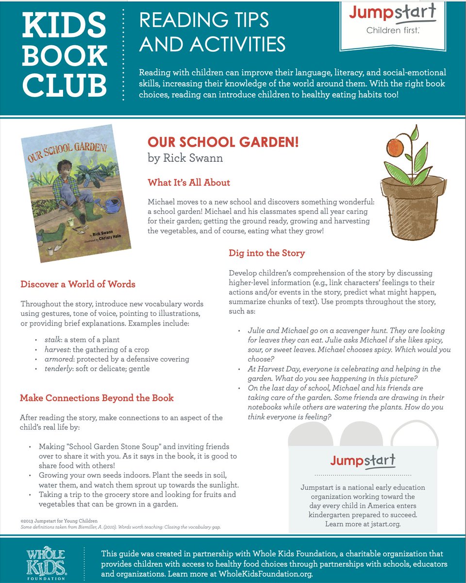 #NatonalGardenWeek! Share #GardenReads: #SylviasSpinach #ZorasZucchini #OurSchoolGarden. Ck out ActivityGuides <a href="/WholeKidsFnd/">Whole Kids</a> bit.ly/329EMEp #SchoolGarden #GardenEducation #FarmToSchool #FoodLiteracy <a href="/FoodCorps/">FoodCorps</a> <a href="/FarmtoSchool/">National Farm to School Network</a> <a href="/summerlearning/">summerlearning</a> <a href="/USPlayCoalition/">US Play Coalition</a> <a href="/AITCtweets/">National Agriculture in the Classroom</a>