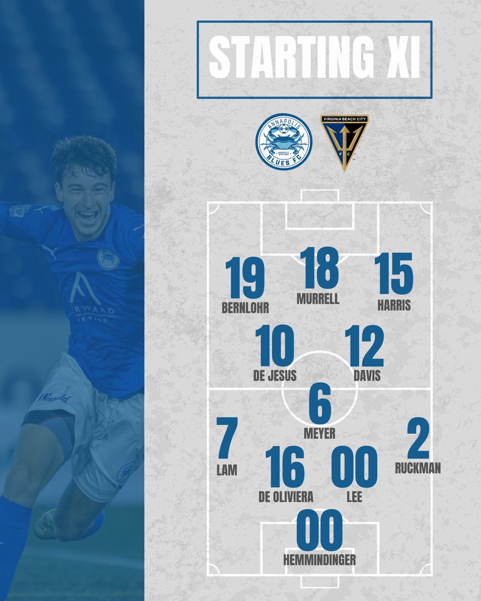 Starting XI for tonight’s match against <a href="/vbcityfc/">Virginia Beach City FC</a> 🙌🏼