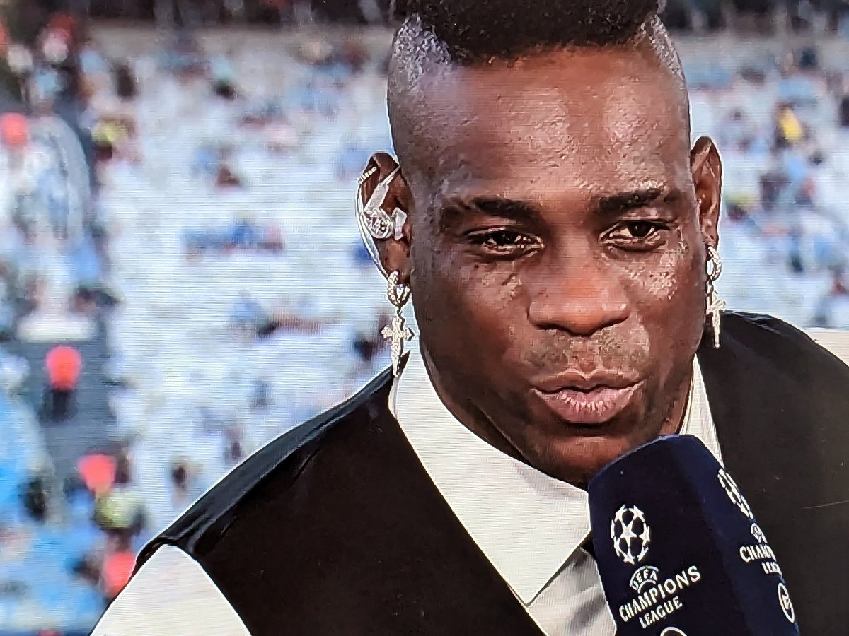 Viv Chambers (@diss_course) on Twitter photo #MarioBalotelli a revelation as a first time #ChampionsLeagueFinal pundit on <a href="/btsportfootball/">tntsportsfootball</a> tonight. Mischief behind the eyes but also a genuine character. Not to mention the style icon in the lineup. Class stuff Mario! #MarioBalotelli a revelation as a first time #ChampionsLeagueFinal pundit on <a href="/btsportfootball/">tntsportsfootball</a> tonight. Mischief behind the eyes but also a genuine character. Not to mention the style icon in the lineup. Class stuff Mario!