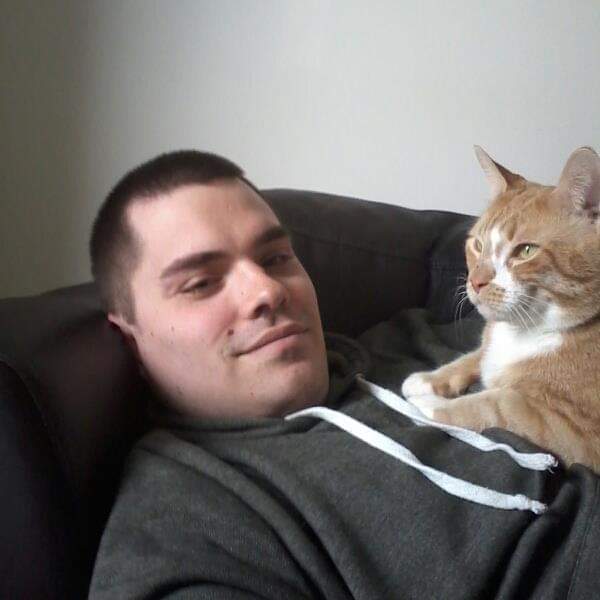 From FB Memories. TIGER watching southpark with me. I miss my boy... why did I ever have to get sick? #Spoonie #SickNotWeak