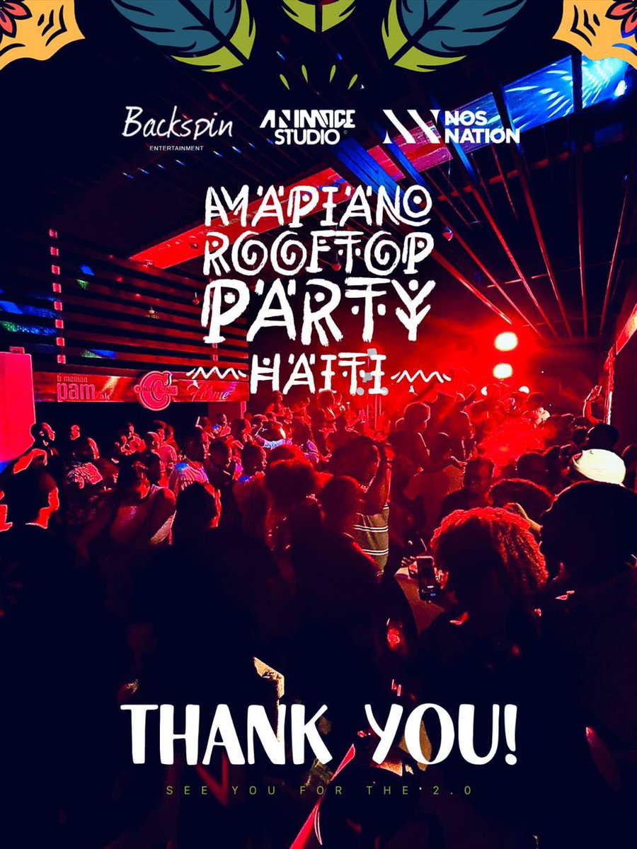 isaacaltidor's tweet photo. You Guys are just amazing ! Thank you so much for comin'out and have fun with us last night at #FlameLoungeHaiti.  The#AmapianoRooftopParty was a great success. We had a great time Together ! 
SEE YOU VERY SOON✌️💫
#NOSNATION https://t.co/POXBU87AlZ