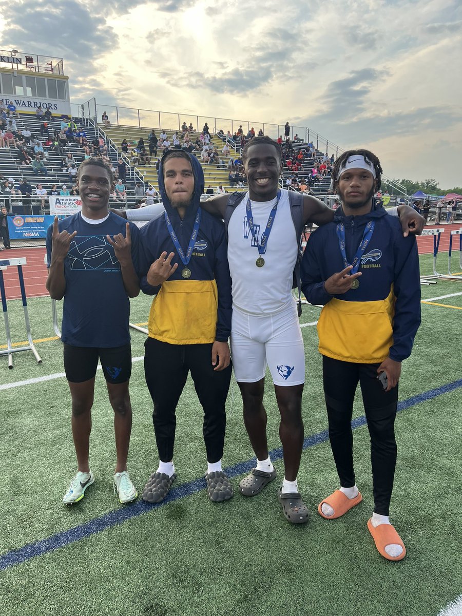 State Champs - 4x100 - JaBron, Dorian, Dante and Marquis #GoHerd