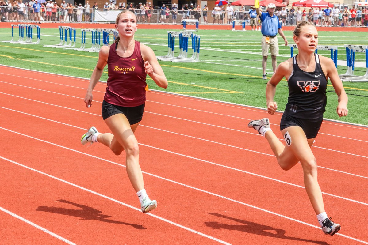 🐻🏃 Ava Maly runs a PR time of 25.31 in the 200M at the MN State Finals &amp; finished 6th. That time is also a new Roosevelt school record.  Yes Ava! #TeddyNation #TheVeltMpls #WeAreRoosevelt