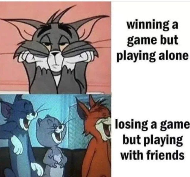 Playn_gmg's tweet photo. Even losing is fun with the right friends.
#game #nft #twitter #friends #crypto #metaverse #PLAYN #Memes #gaming https://t.co/kUCkSkDd2Y