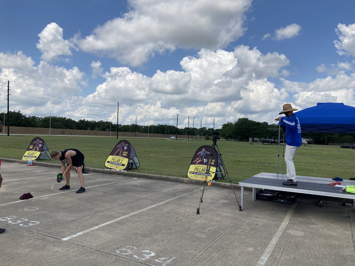 jasongarcia143's tweet photo. Kai and @GConard25 getting coached up by Olympic Trials finalist Coach Johnson!! Great Camp and a great system #TCR #ThrowingChainReaction https://t.co/ZYd7eNjYES