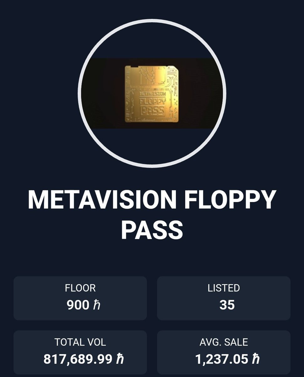 eeffoc23's tweet photo. 35 chances to get ready ‼️ LFG @xMETAVISION floppy passes still on discount 💯🔥 #ready #hbarnfts #speakless #hbarbarians https://t.co/OWLoWFxV6q