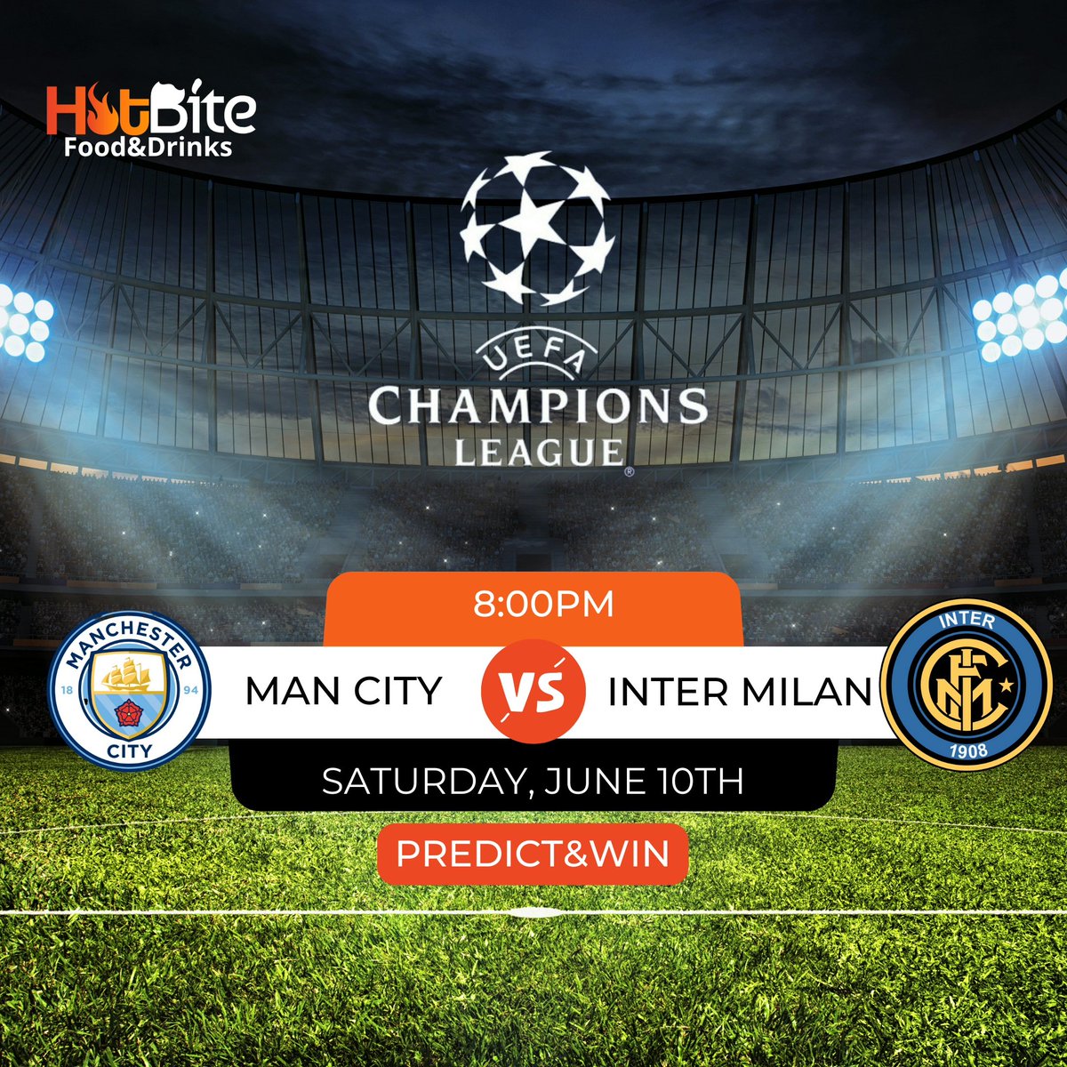 Hotbiteng's tweet photo. 🏆⚽️ Predict &amp; Win the #UCLFinals with HotBite! 
Follow @Hotbiteng on IG, tag 3 friends, and predict the full-time score for a chance to win a FREE Shawarma! 🌯😋

Be among the first three to guess correctly and savor a mouthwatering Shawarma on us! 
#PredictAndWin #FootballFever https://t.co/jFY3Nspsdd