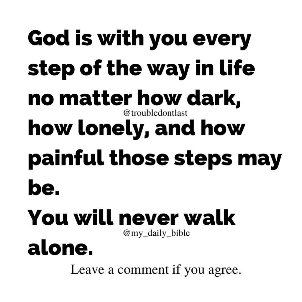 troubledontlast's tweet photo. God will never leave you or turn His back on you. #godiswithyoualways

God is not the type of God who will just neglect you. #godisalwaysthere

God has never left you. #godwillneverleaveyou

God will not walk out of your life like people do. #godiswithyo… https://t.co/kIBE93sRZ7 https://t.co/DqhjijbgUw