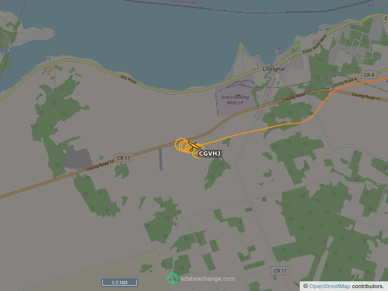 SkyCirclesYOW's tweet photo. C-GVHJ, a G102 ASTIR CS 77, call sign CGVHJ is circling over Champlain at 3180 feet, speed 41 MPH, 1.7 miles from Ivaco Rolling Mills https://t.co/tPZKxg0m6X https://t.co/TieYUN4UNh