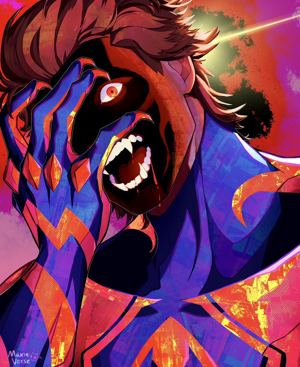 Maxieverse's tweet image. POV: you disrupted a canon event #AcrossTheSpiderVerse #MiguelOHara