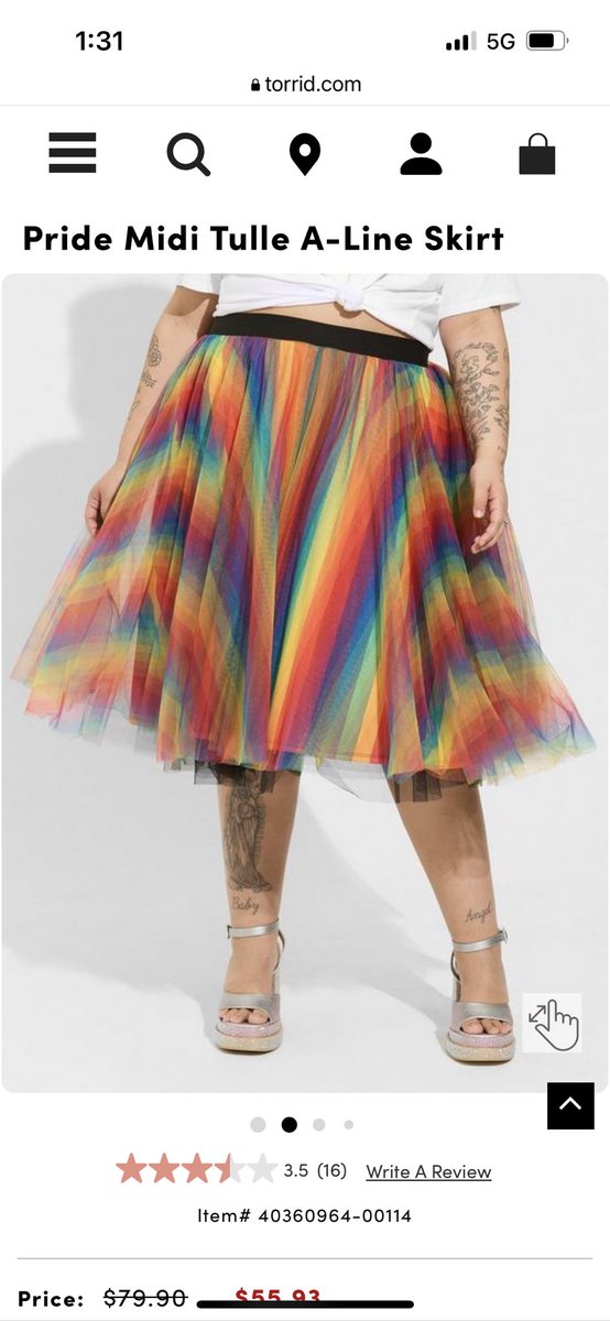 mythicalRN's tweet photo. Listen @Torrid. I love this skirt. It is MAGICAL in the sunlight. 
But no pockets?! During pride month?! For shame. https://t.co/2y4xfzWS0K