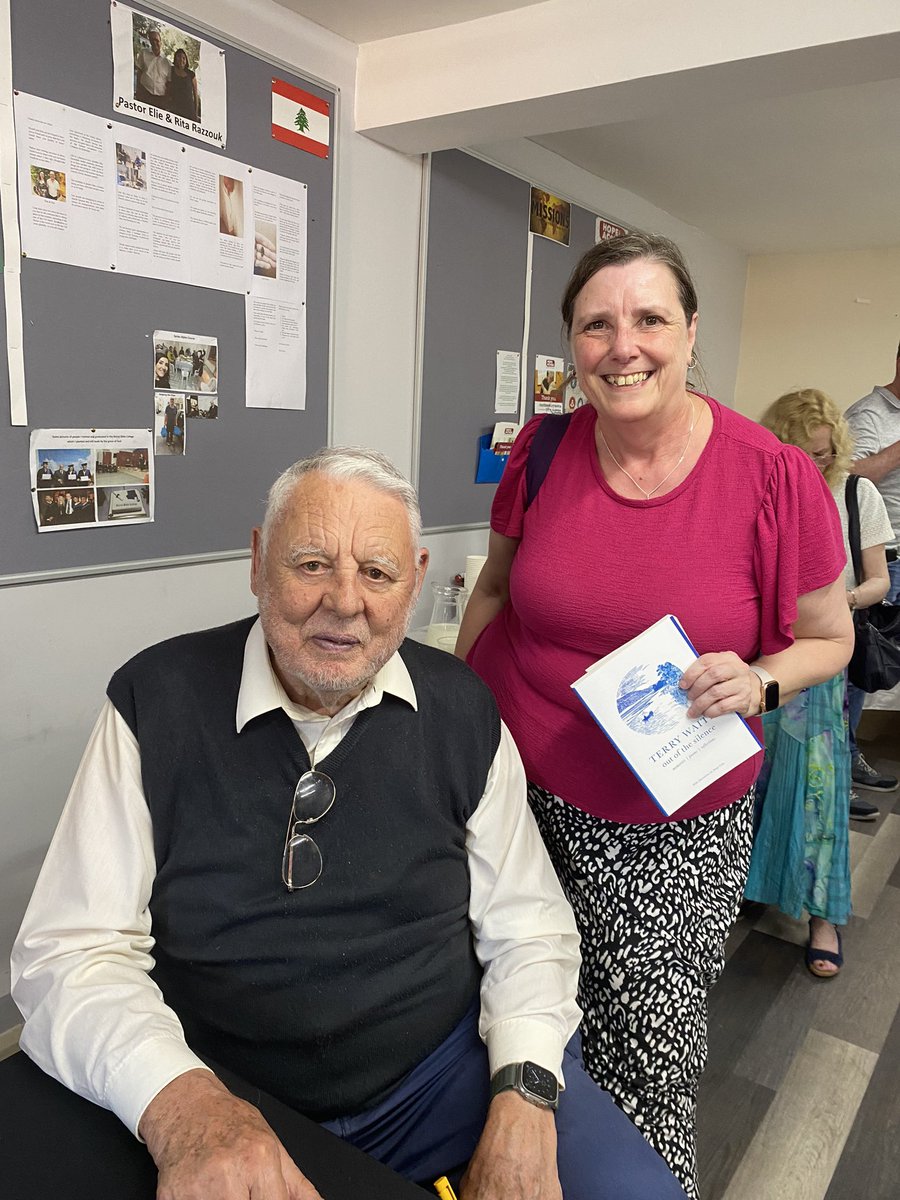 MrsClaire1964's tweet photo. Great afternoon seeing @PatrickReganKH interviewing Terry Waite as part of the @KintsugiHope Go Gently Tour. #gogently https://t.co/npTgd98cha
