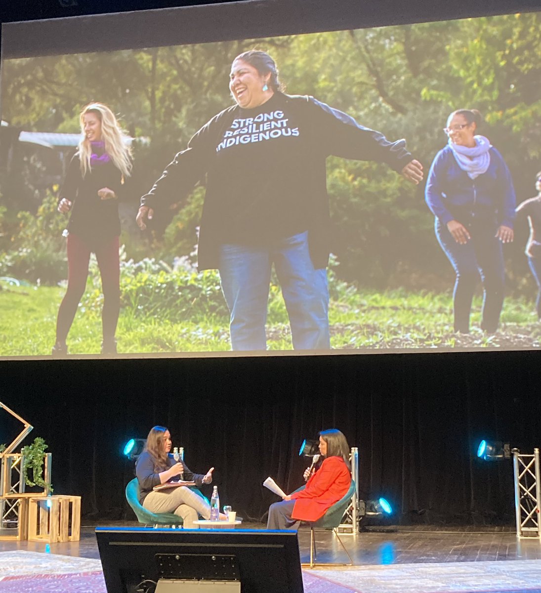christinenay's tweet photo. #strongresilientindegenous - @kaheapacheco from @WomensEarthAlly you were so inspiring ! #reflexions23 is a conference on #climateaction https://t.co/UGUHZoEL24