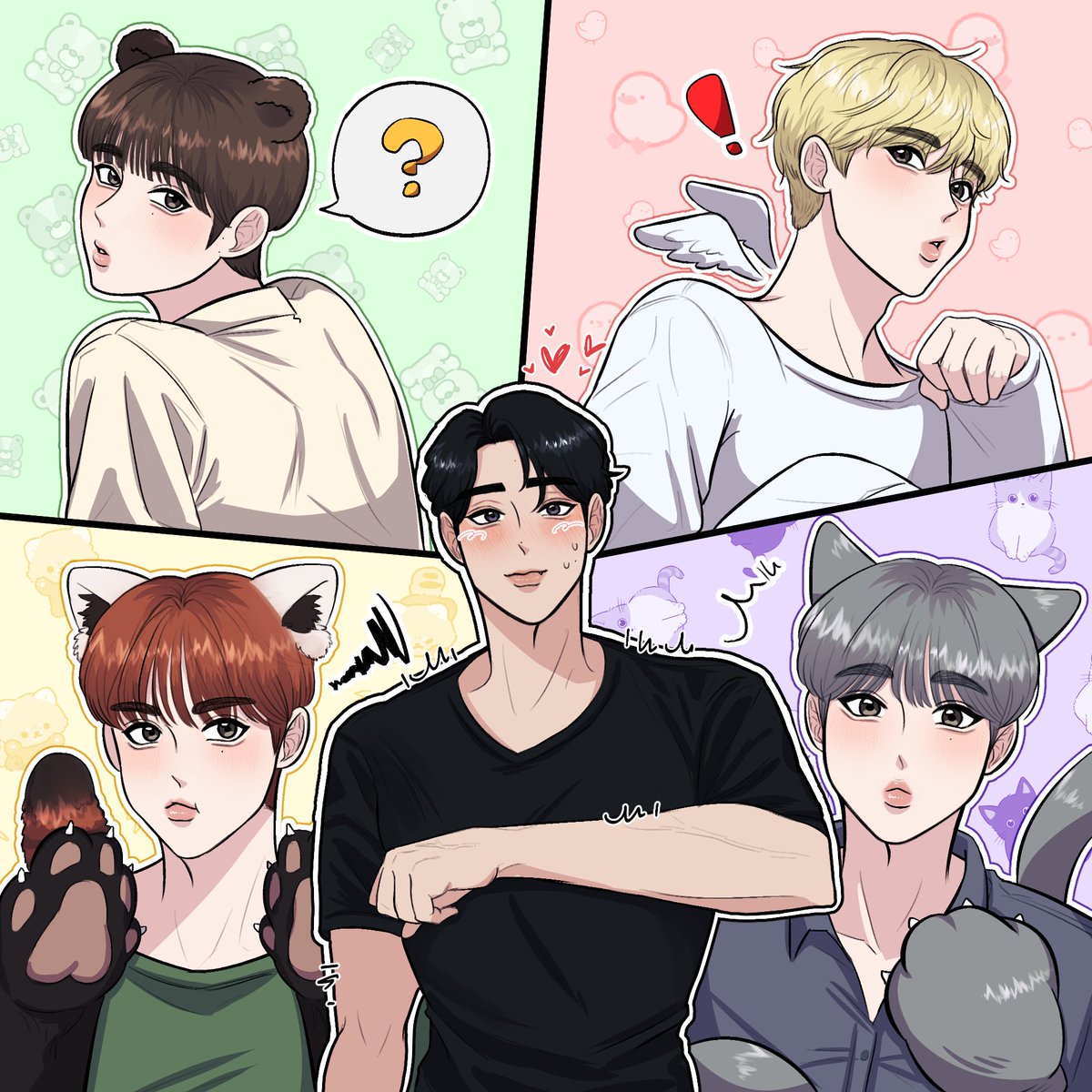 #규부

곰돌🐻? 오리🐥? 랫서🐼? 고양🐱? 돗치가 스키나노?