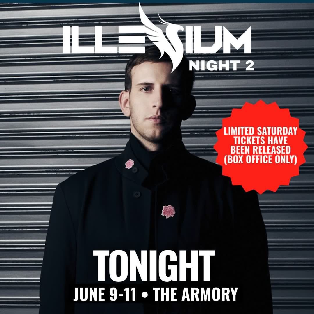 SIMshows's tweet photo. Night 2 Illenium tonight at the @ArmoryMn completely new live performance!

Limited tickets have been released for tonight’s show, available now at the box office

Doors open at 9pm https://t.co/TYe7EAHOGV