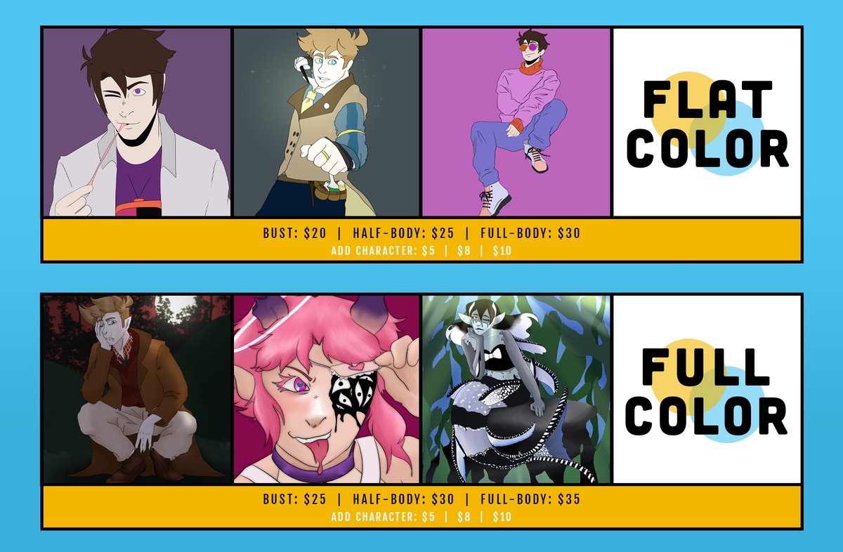 Inkspottie's tweet photo. For the first time ever, commissions are open! Please contact me in the email described if you're interested! 

RTs are greatly appreciated! https://t.co/14ThR8V5r4