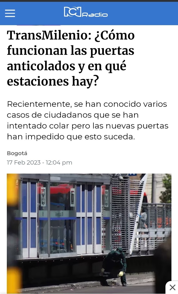 Diego Jiménez (@diego_jimenez87) on Twitter photo ¿Qué está pasando con las "puertas anti colados" de <a href="/TransMilenio/">TransMilenio</a>?
Vengan les cuento un par de cosas a todas luces fraudulentas que pasan por temas de abuso laboral y amenazas contra gestores y gestoras de <a href="/TransMilenio/">TransMilenio</a>.
<a href="/personeriabta/">Personería de Bogotá</a>
@contraloriaBta
Abro Hilo (1/7) ¿Qué está pasando con las "puertas anti colados" de <a href="/TransMilenio/">TransMilenio</a>?
Vengan les cuento un par de cosas a todas luces fraudulentas que pasan por temas de abuso laboral y amenazas contra gestores y gestoras de <a href="/TransMilenio/">TransMilenio</a>.
<a href="/personeriabta/">Personería de Bogotá</a>
@contraloriaBta
Abro Hilo (1/7)