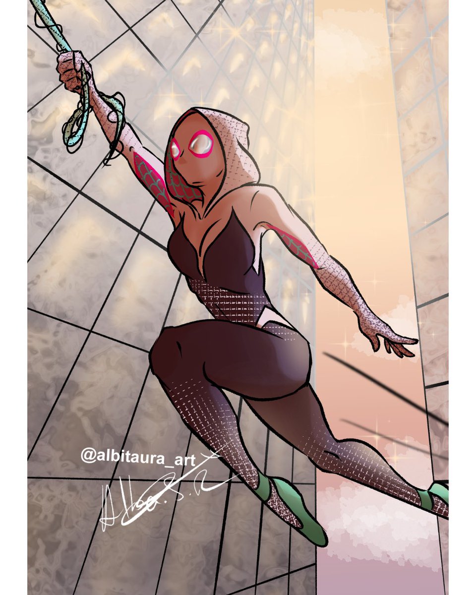 albitaura_art's tweet photo. ¡Hola a tod@s!
Hoy os traigo este fan art de #spidergwen
Voy a empezar a publicar por Twitter mis obras.
¿Qué os parece? Os leo.
🕷️🌺
•
#spidermanacrossthespiderverse #spiderman #superhero #art #fanart #digitalart #illustration #fanart
#albitaura 100% https://t.co/64DZIwdFpE