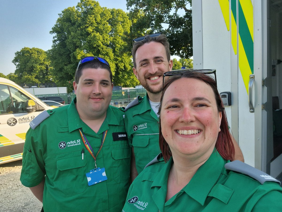 <a href="/stjohnambulance/">St John Ambulance England</a> nurses are signing off of Saturday at #bramhamhorse trials 2023