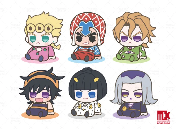 好きなキャラのおすわりちゃんいっぱい描いたよ
