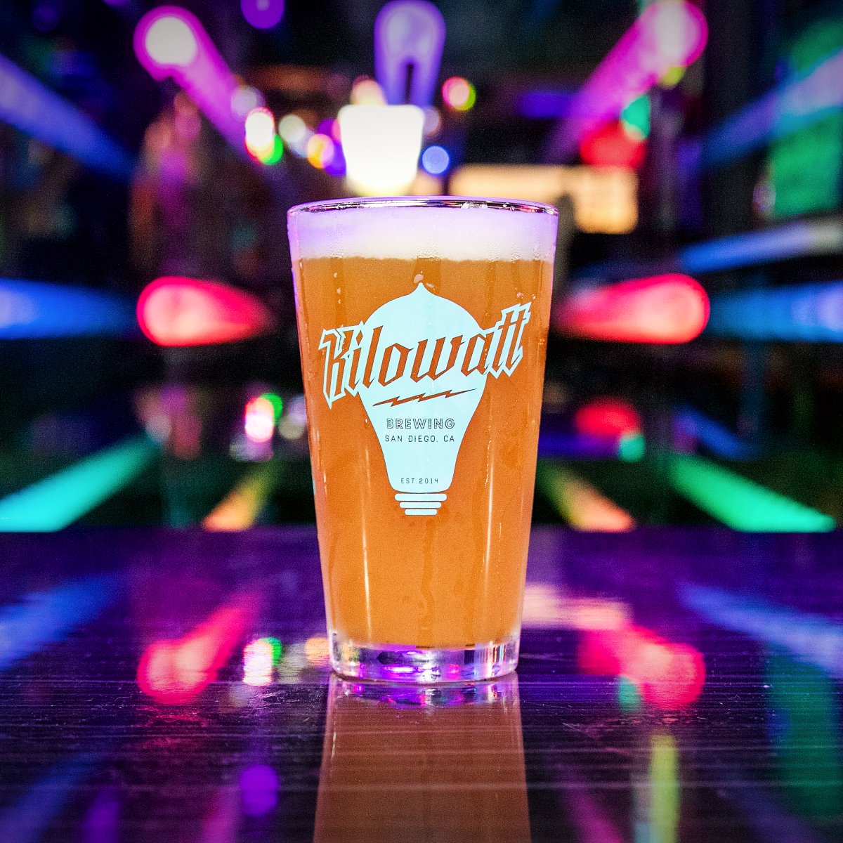 What are you waiting for? Come grab a pint of your favorite Kilowatt brew and get lost in the lights all around you.

Join us at locations in OB, Oside, and Kearny Mesa today!