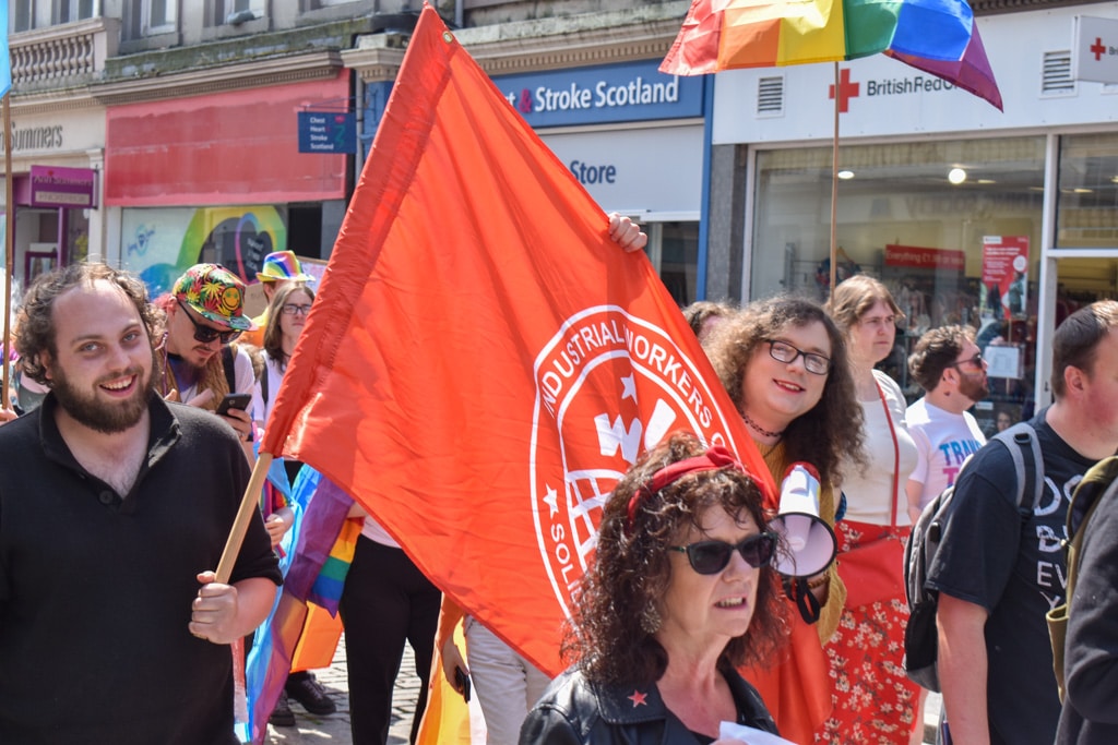 With love, solidarity with all queer friends, comrades and fellow travellers! Happy Pride, Dundee! Trans rights cannot wait — smash, smash the British state! @RadicalDundee