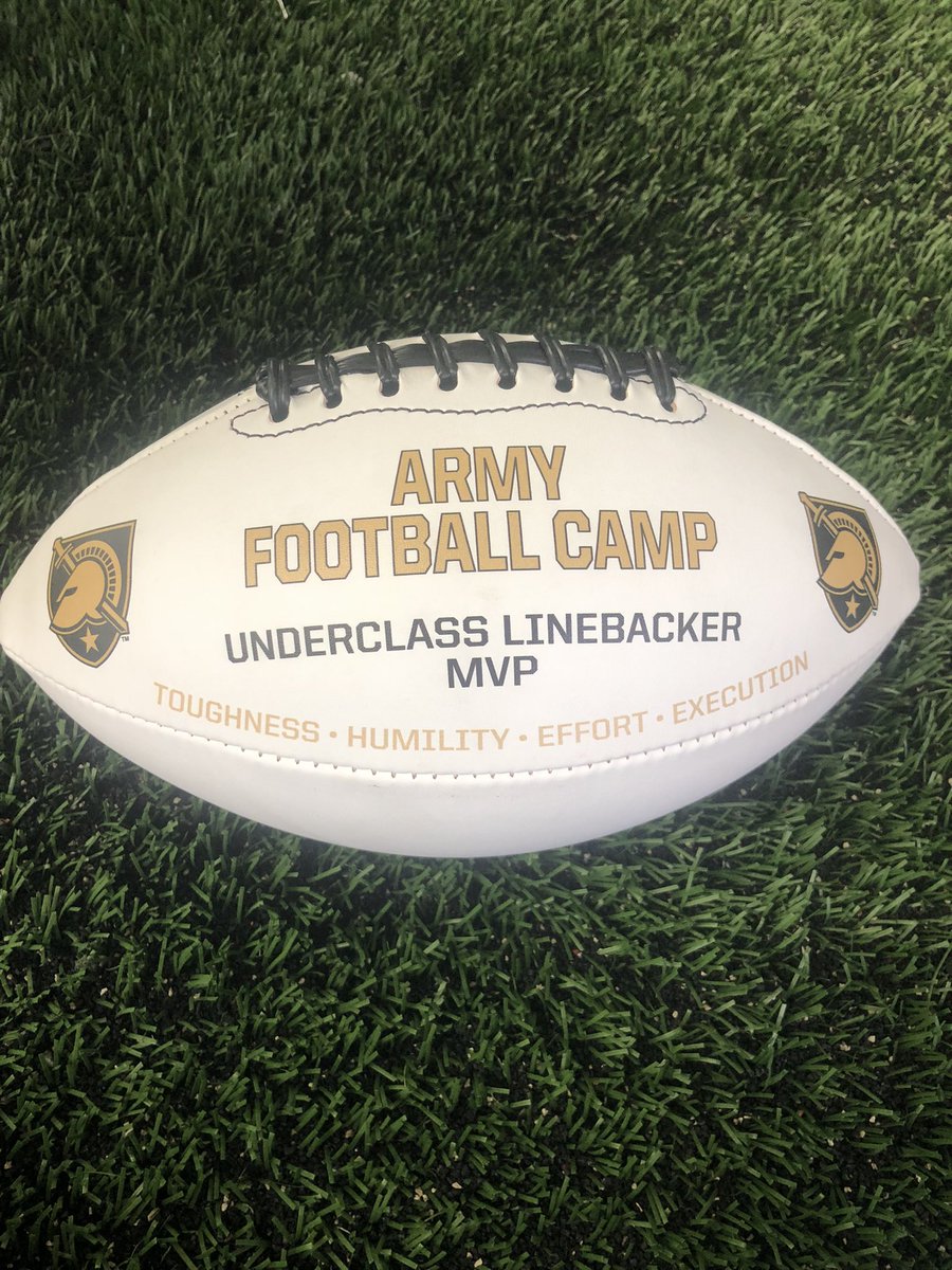 Got better <a href="/ArmyWP_Football/">Army Football</a> camp today, won underclassmen linebacker mvp. Learned a lot, thankful for the experience.