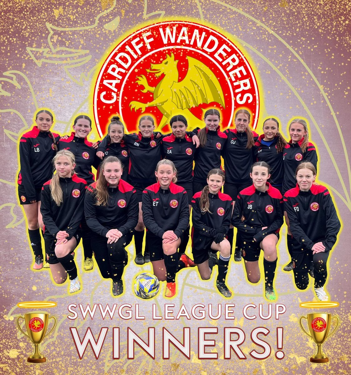 CDFW_Reds's tweet photo. 2️⃣2️⃣/2️⃣3️⃣ U15s CHAMPIONS

What a wonderful season, unbelievable achievement girls...

#Treble🏆🏆🏆

SWWGL 
🏆Division 1️⃣ League Champions

SWWGL 
🏆League Cup Winners

SWFA 
🏆Cup Winners
 
#Wanderers❤️❤️❤️ https://t.co/0waqTkhHtq