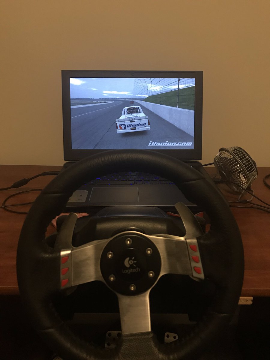 Dan_Mould's tweet photo. @iRacing Love all these fancy rigs but I prefer to have a setup that allows me to race ANYWHERE!!! https://t.co/HnmpEYrW5A