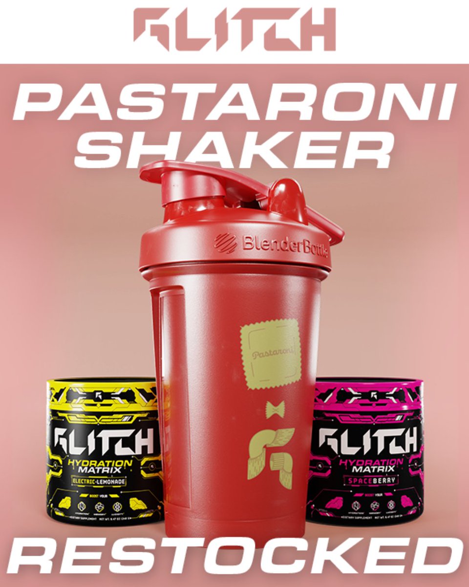 ObieXD's tweet image. 🚨LIMITED RESTOCKED🚨

Back by popular demand, @pastaravioli x @glitchenergyco Shaker! 

Be sure to grab this one-of-a-kind shaker and use Creator Code "PASTA" for 10% OFF your purchase!

glitchenergy.co/collections/pa…

#GLITCHTHESYSTEM