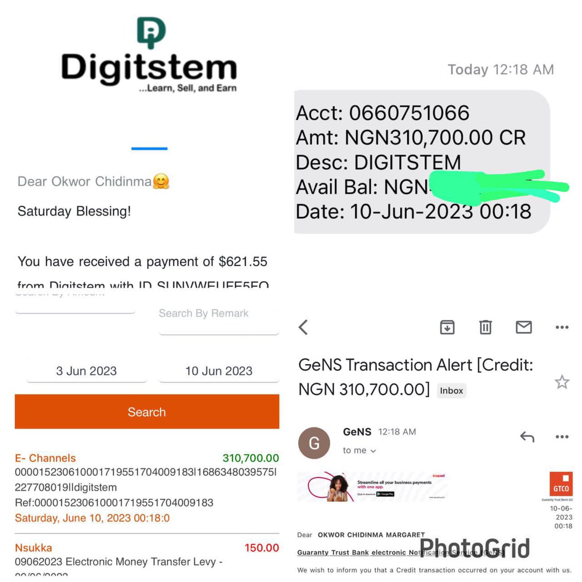 ada_okwor's tweet photo. It’s another pay day🤗😍 310k made within 7days💰😍💃, the sweetest part about this business is that, next Saturday they will pay me again 🤗💃💃there’s money online bruh!!😇 , stop playing👌thank you so much @digitstem for this platform 🔥✊🏼 thank you my boss @CoachKingLeon 🙏🏾 https://t.co/JM6NImGCfs