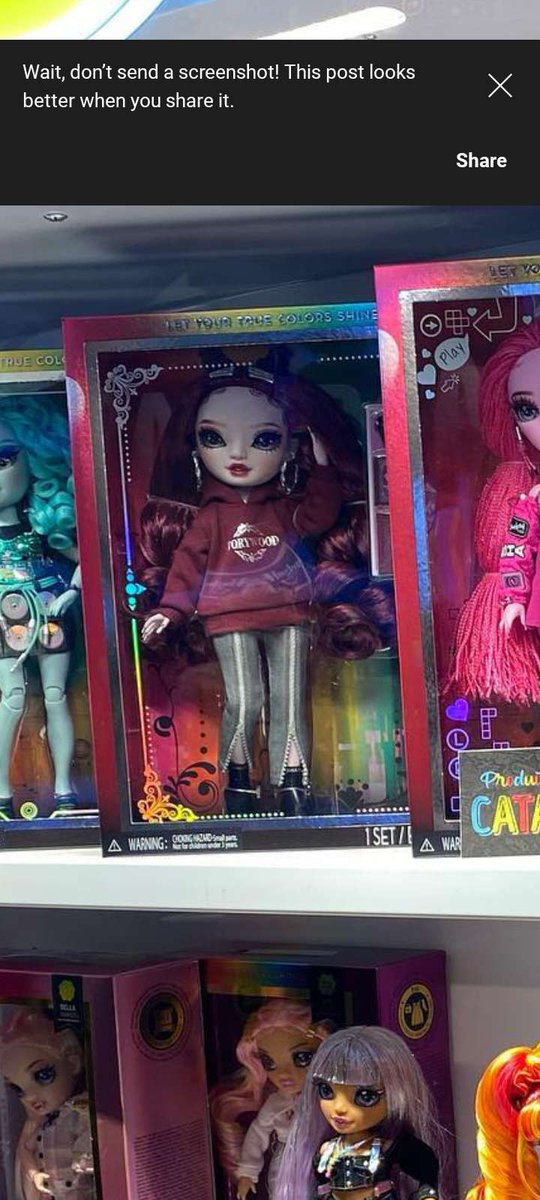 The fancy print on the box, the storywood jacket, the fancy storybook accessory.. the troll/princess dolls are coming!!!!