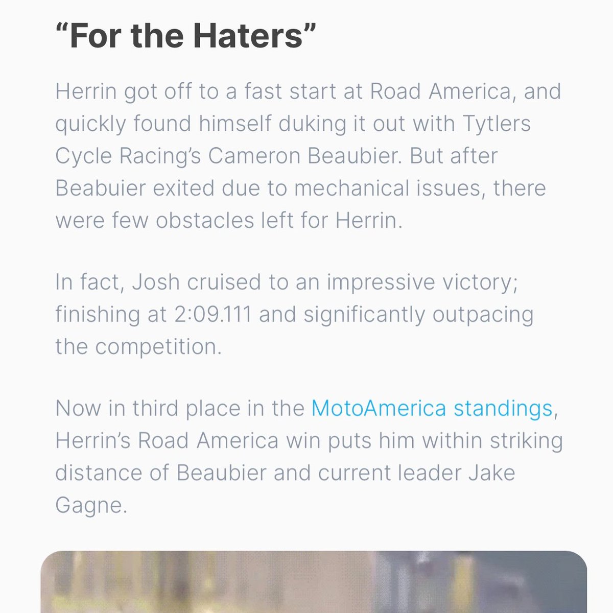 @joshherrin @roadamerica @MotoAmerica @hsbk1 🏍 Read about how @JoshHerrin pulled off his massive victory: blog.onlyfans.com/herrin-wins-bi…

📸: #LoganSkidan #JusinWalsh @roadamerica