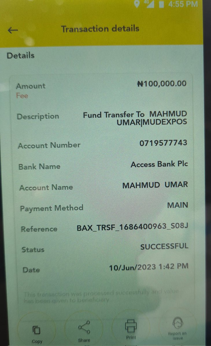 mahmudfsb's tweet photo. Helo i sent money from my @BaxiByMFSAfrica pos to my @accessbank_help account since in the money and it has not yet reflected pls assist https://t.co/zRc1GJxR2e