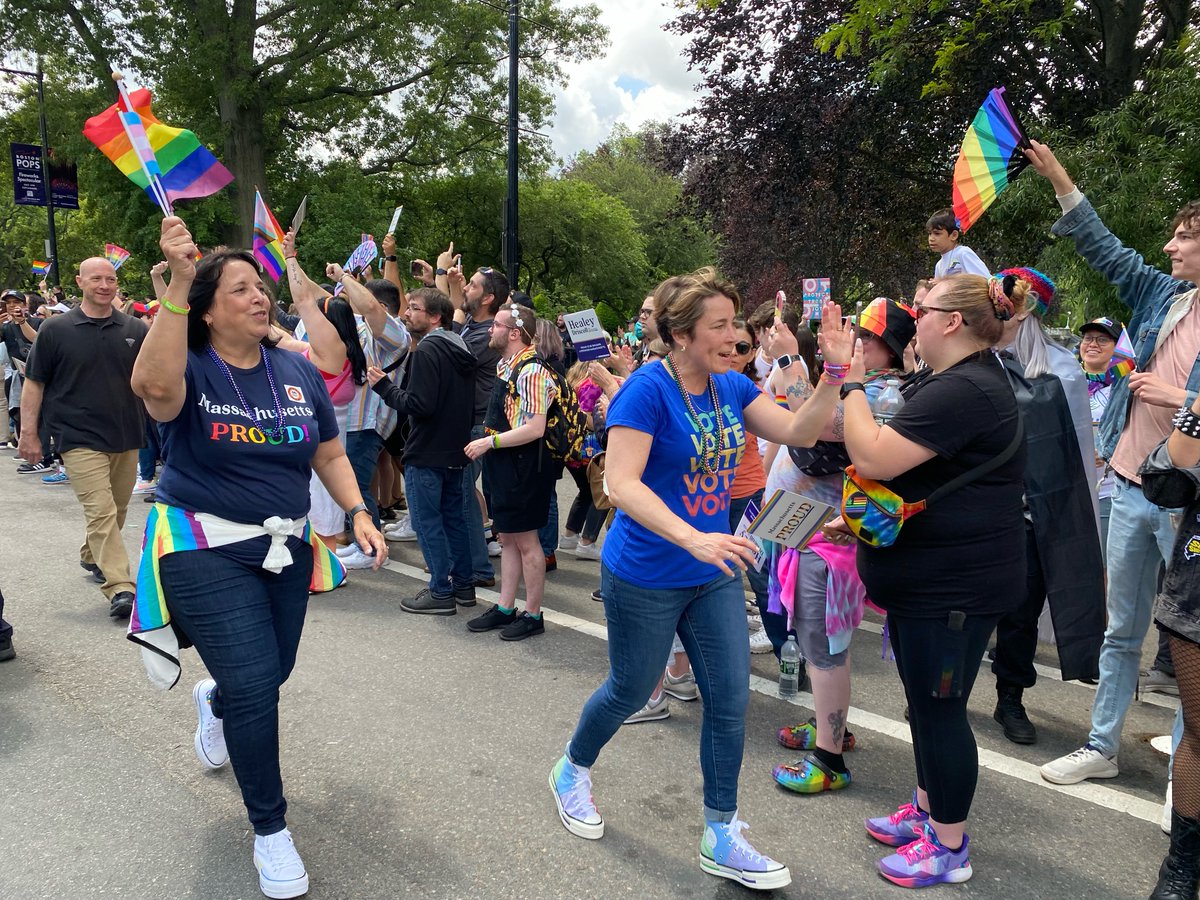 maura_healey's tweet image. Massachusetts is a place where you can be who you are, and be proud of it. And it’s going to stay that way.