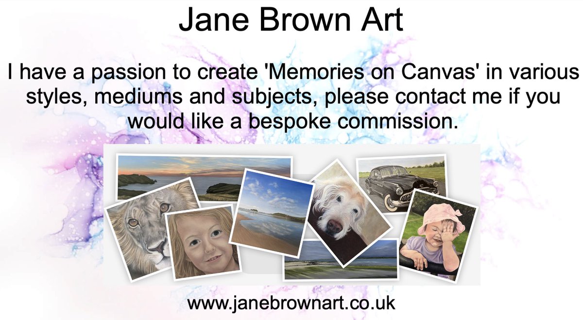 Working on a commission atm, can’t share WIP pics just yet but i can let on that its a handsome guy of the furry kind ☺️
My ‘Memories on Canvas’ commission diary is now open. If you’re interested, check out my website &amp; drop me a line. #artwork #bespokeart #portraits #seascape