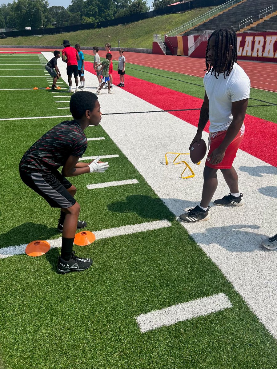 Photos from the 2nd Gladiator Football Youth Skills Camp this summer! We had 55 players in attendance today! Thank you to Coach Damien Gary and all of the Gladiator football players for giving back to our community! Can't wait for the next FREE Youth Football Skills Camp!
