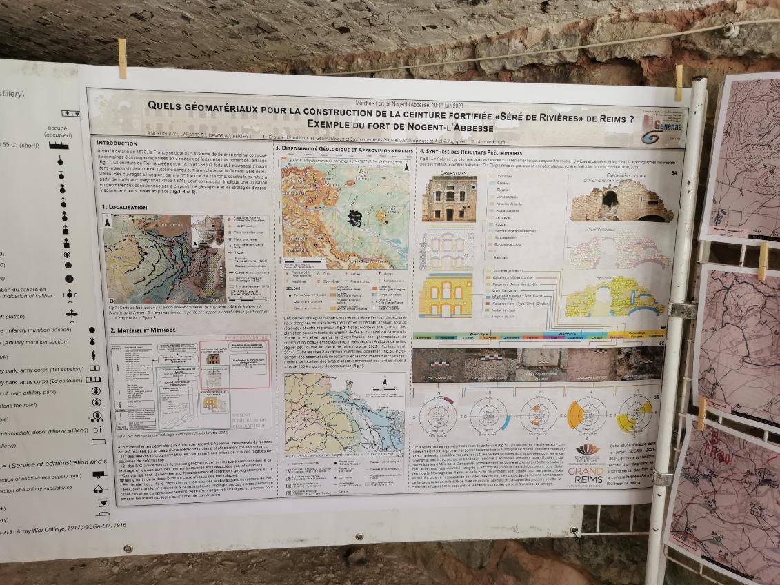 Lejeuneolivie14's tweet photo. Exposition du @ComGegenaa sur la première guerre mondiale et les forts Séré de Rivières au fort de Nogent l’Abbesse avec @Pyerrrre Alain Devos et @Bea_Marin_URCA @universitereims @MaisonSHS_URCA https://t.co/AI1w0s9npe