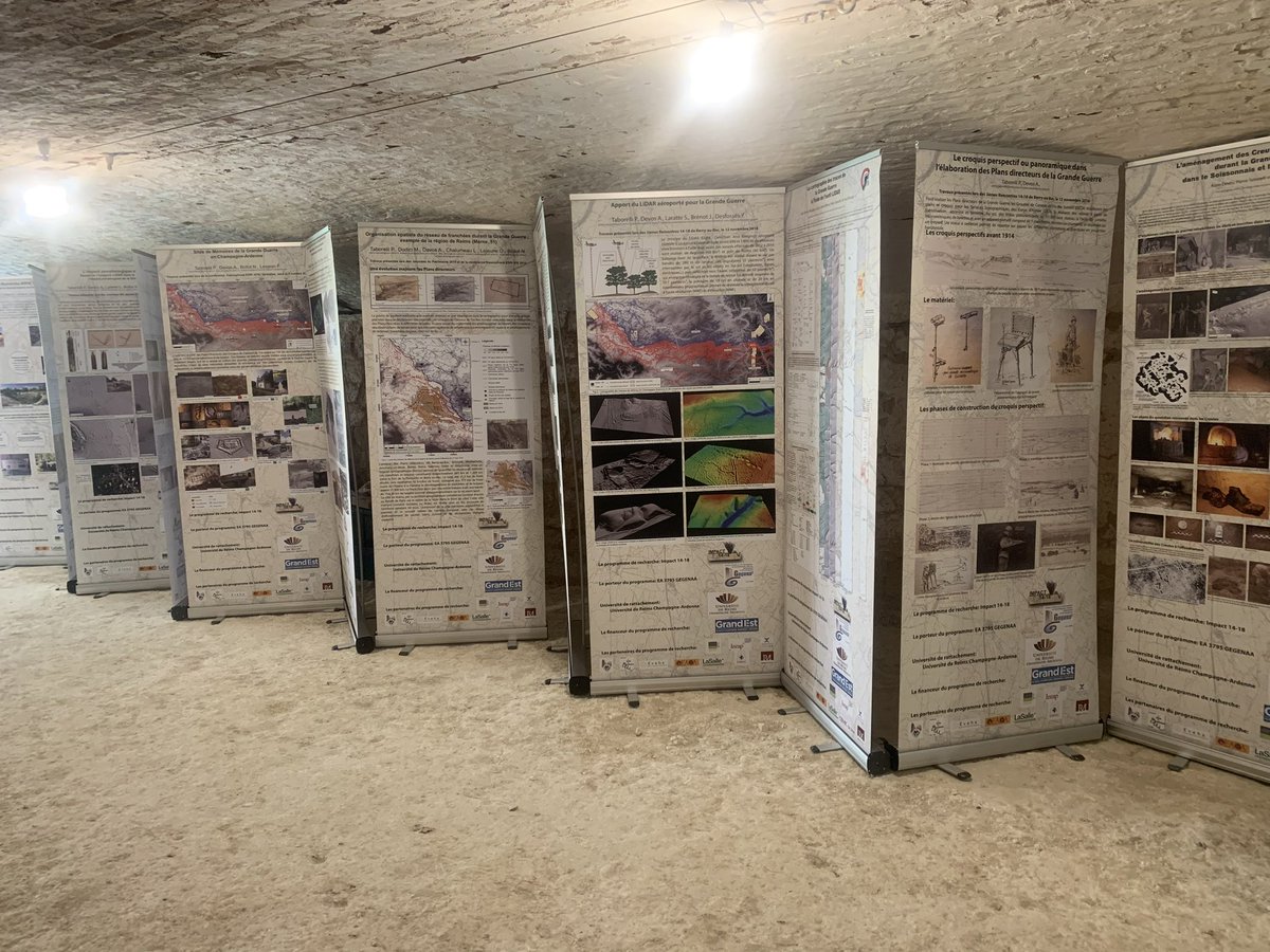 Lejeuneolivie14's tweet photo. Exposition du @ComGegenaa sur la première guerre mondiale et les forts Séré de Rivières au fort de Nogent l’Abbesse avec @Pyerrrre Alain Devos et @Bea_Marin_URCA @universitereims @MaisonSHS_URCA https://t.co/AI1w0s9npe
