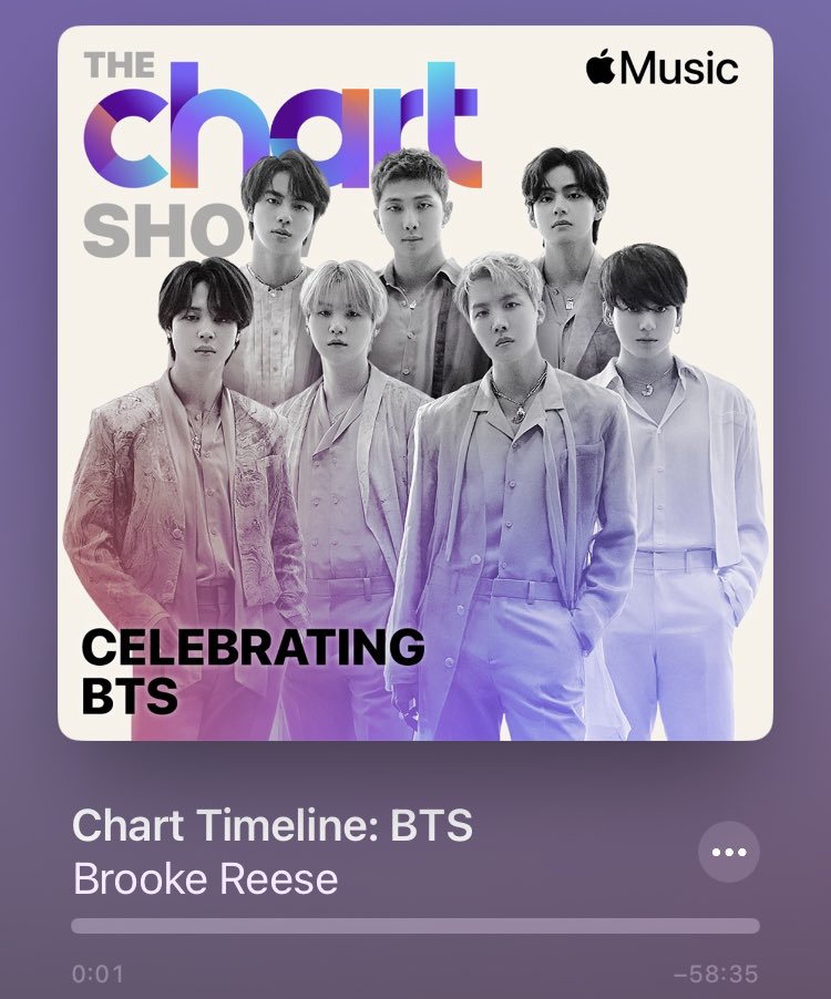 BTS & ARMY History Day on Twitter "The Chart Show on Apple Music Radio