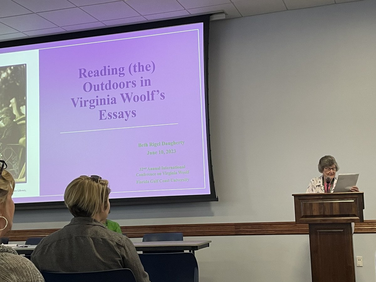 Beth Rigel Daughtery reminds us to look past the highway and at the snail: like Woolf, embracing recognition and love for both reading and the outdoors #VWoolf2023
