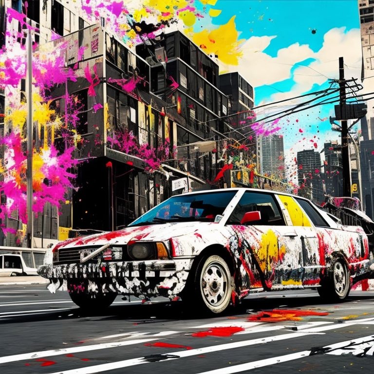 Dive into GTA scenes through Ralph Steadman's anarchic lens, where splattered ink & chaotic lines mirror the game's frenetic energy.' #ralphsteadman #gta #anarchicstyle #splatteredink #chaoticlines ⁦@RockstarGames⁩ ⁦@discord⁩ ⁦@opensea⁩ ⁦@NFTCommunityNFT⁩