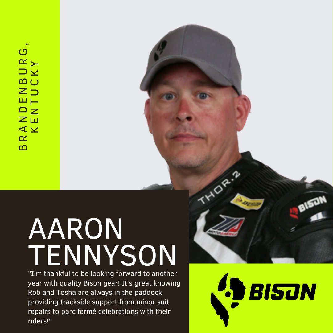 Bison is happy to announce the return of Aaron Tennyson as a member of The Herd for 2023. Follow his social media accounts for the latest updates on his 2023 plans: wormracer08 on IG, AaronTennyson on YouTube and aarontennyson on hookit! bisontrack.com/pages/2023-spo… #2023bisontough