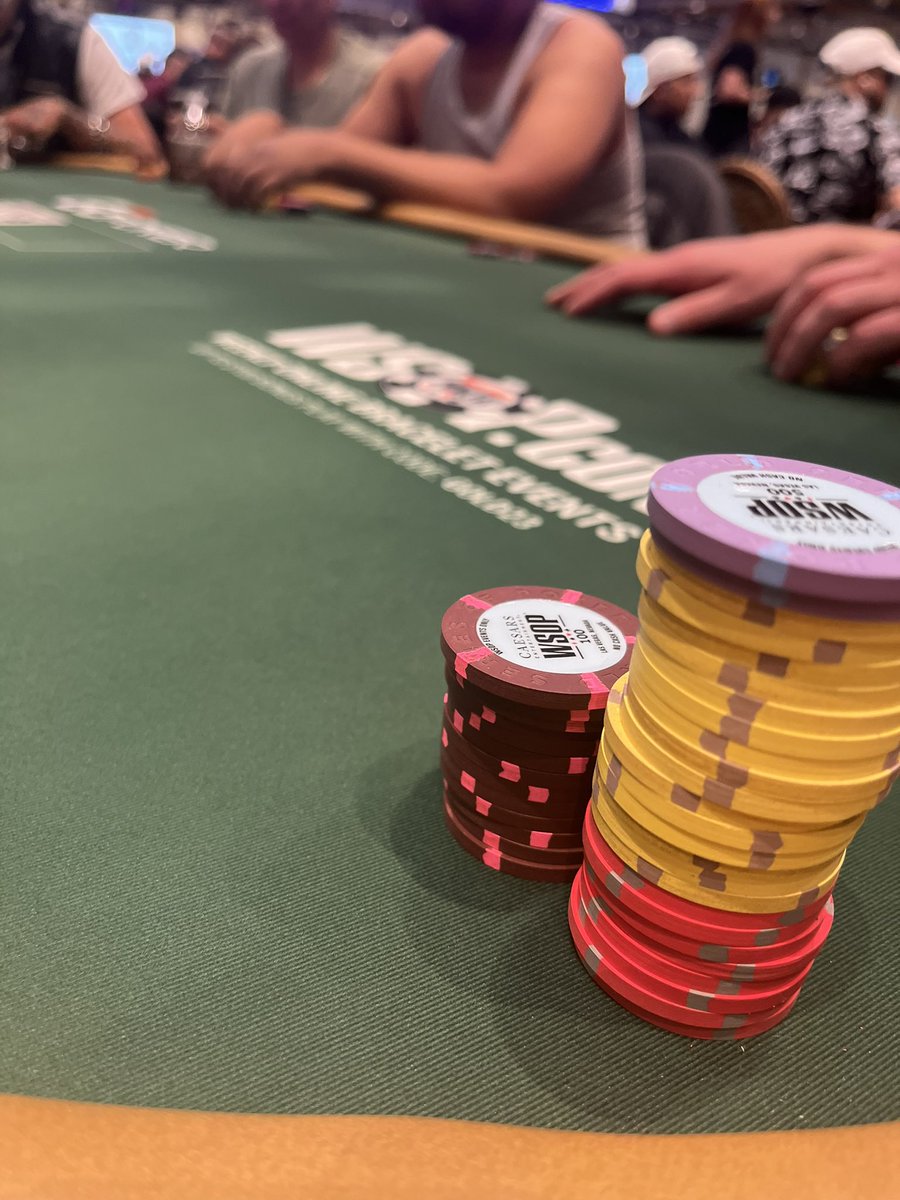 Doubled in the gladiator right before first break. Sitting at ~55k starting 30k. Someone send me some run good for my first time in Vegas!!